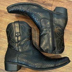 BRUNO HOMME Men’s Short Moto boot SZ 8.5 Black